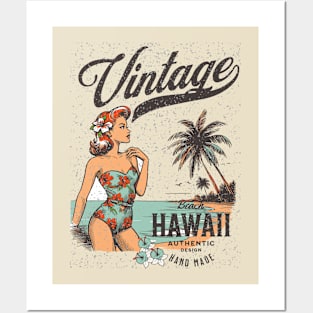 Hawaii Vintage Vibe Posters and Art